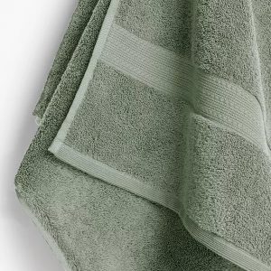 Ultimate Hotel Cotton Face Cloth (Set of 2), Olive Green